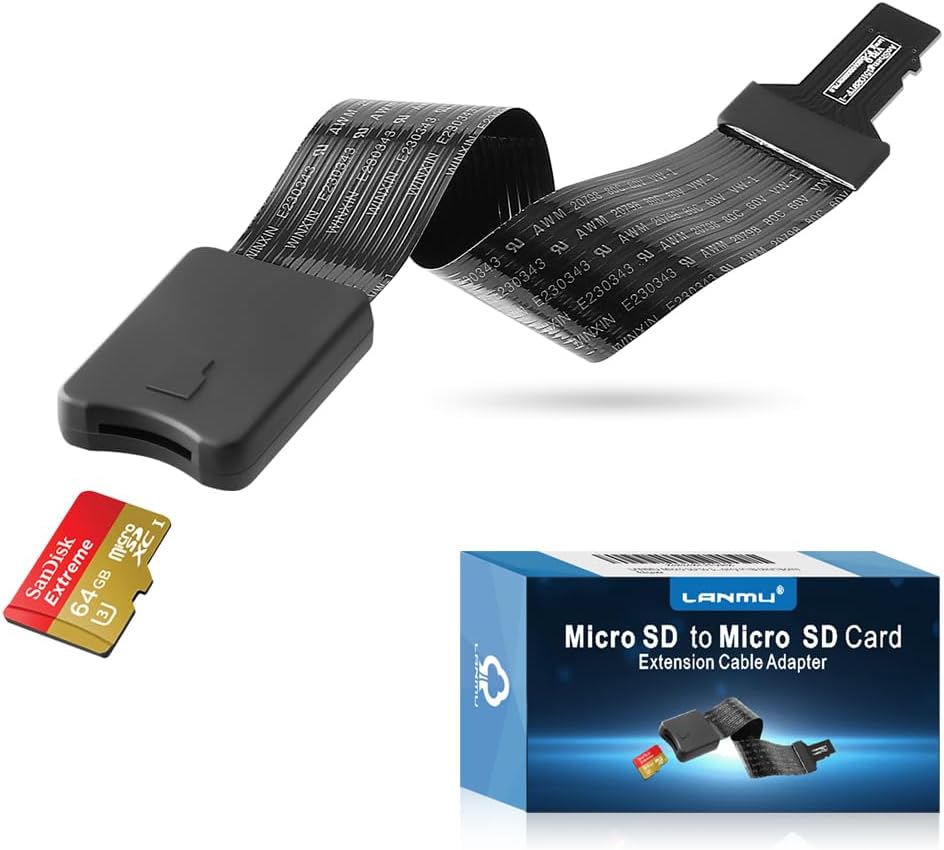 LANMU Micro SD to Micro SD Card Extension Cable
