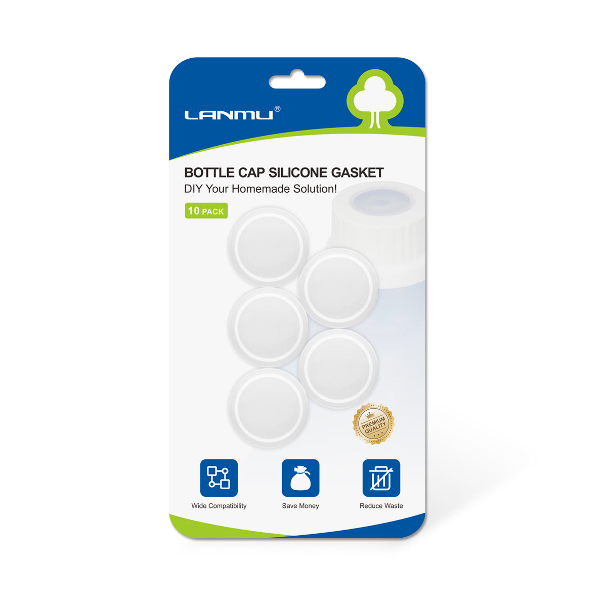 LANMU Silicone Gasket for Swiffer Wet Jet Mop Cleaning Solution Bottle Cap