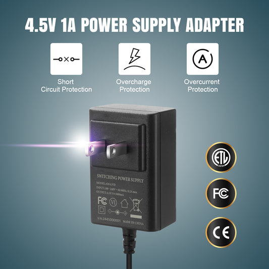 Lenink Battery Eliminator, AC Power Supply Adapter for AAA Battery, Replace 3 AAA Battery, Black