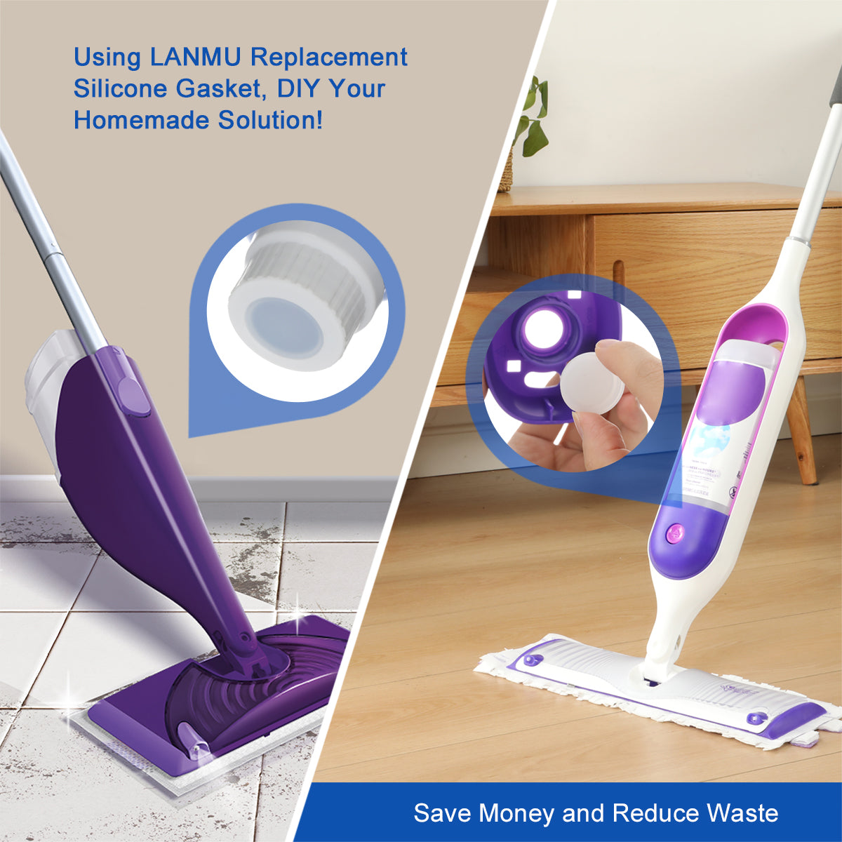 Using LANMU replacement silicone gasket, DIY your homemade solution