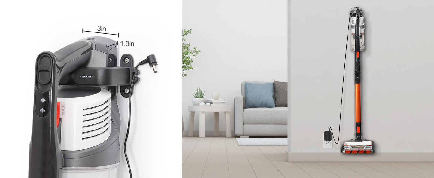 LANMU Wall Mount Holder Compatible with Shark Pet Cordless Stick Vacuum