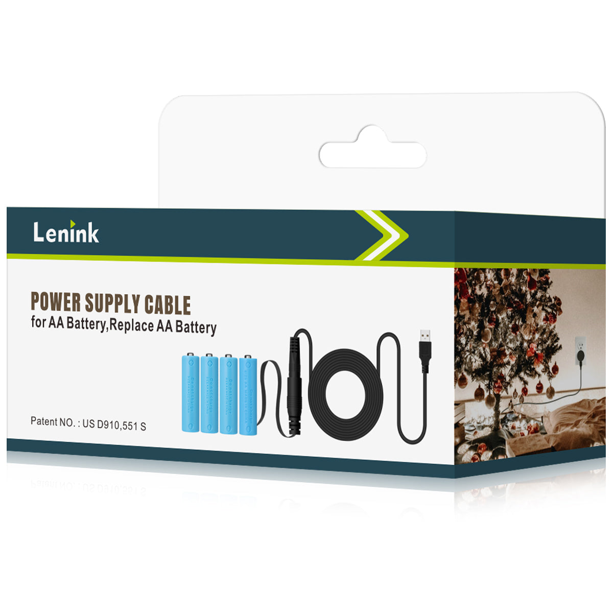 Lenink Battery Eliminator, Power Supply Cable for AA Battery, Replace AA Battery