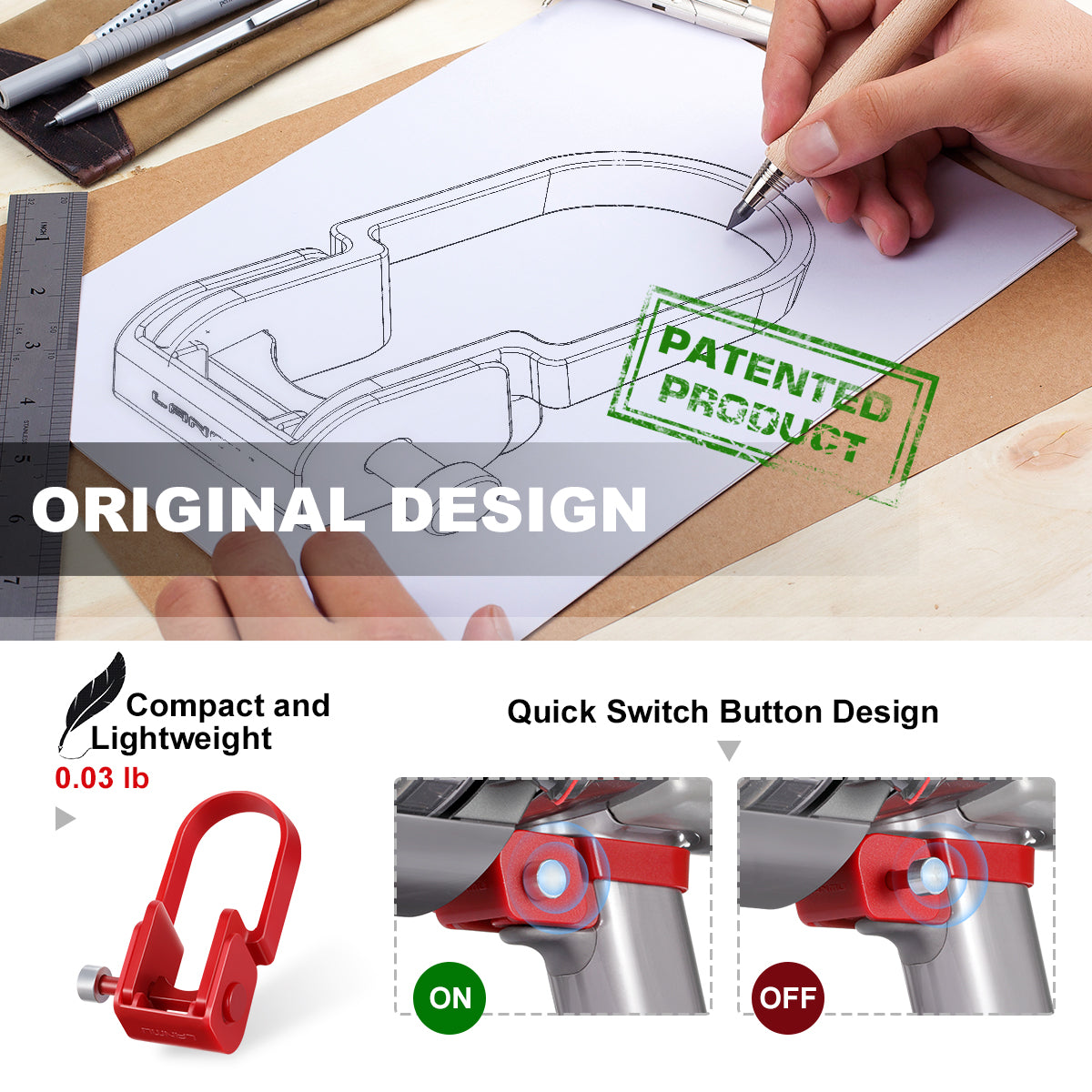 original design, quick switch button design