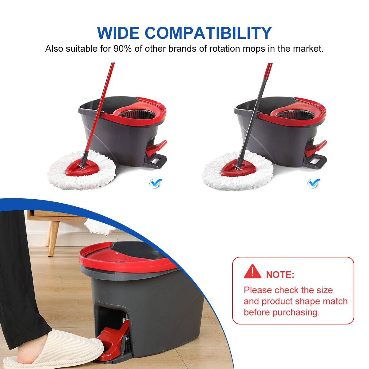 Replacement One Way Clutch suitable for 90% of other brands of rotation mops in the market