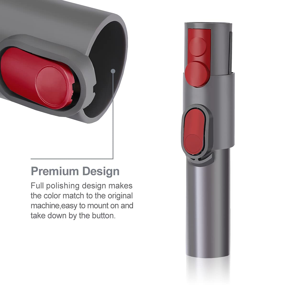 full polishing design makes the color match to the original machine, easy to mount on and take down by the button