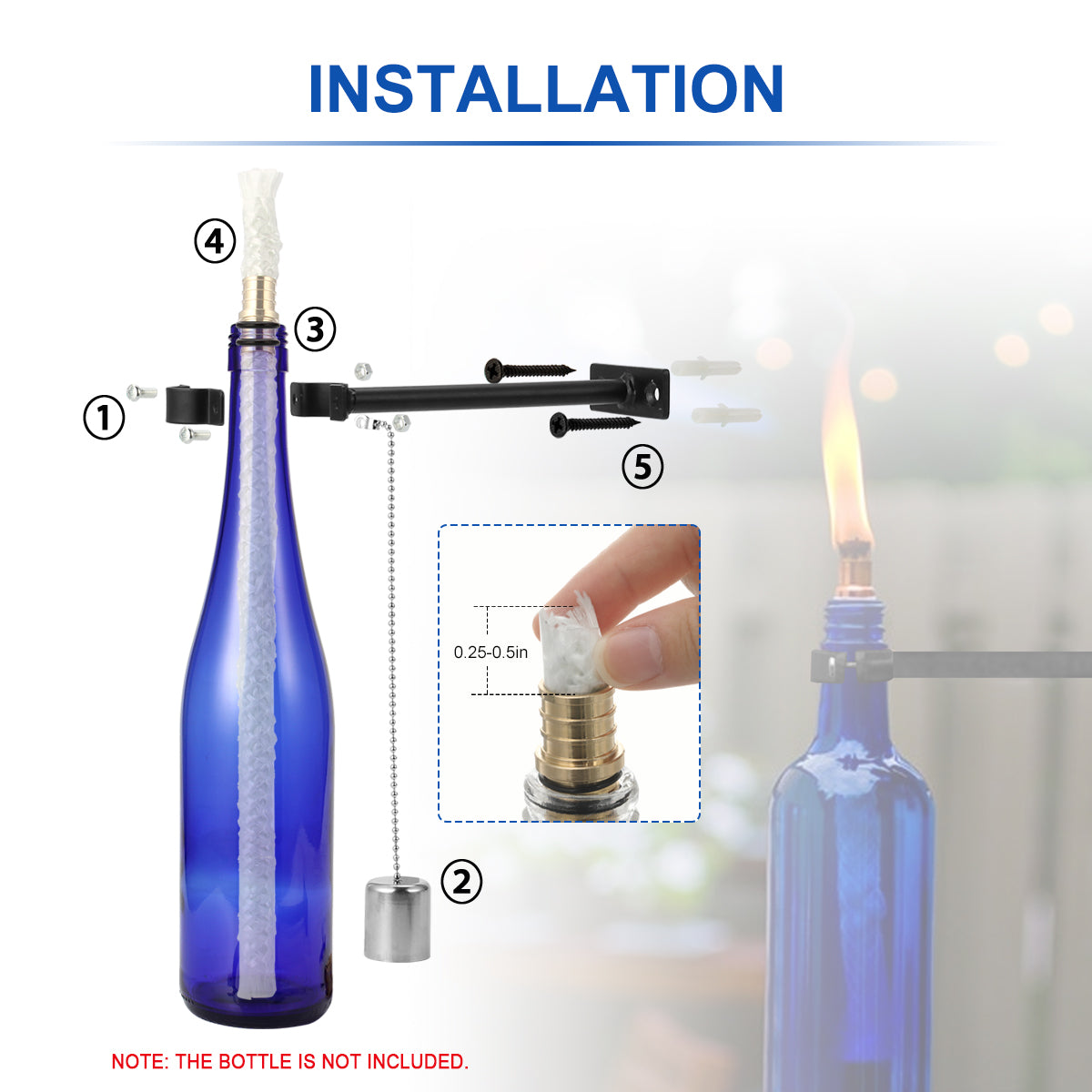  A great alternative to garden decor solar lights or solar path lights, easy and funny.