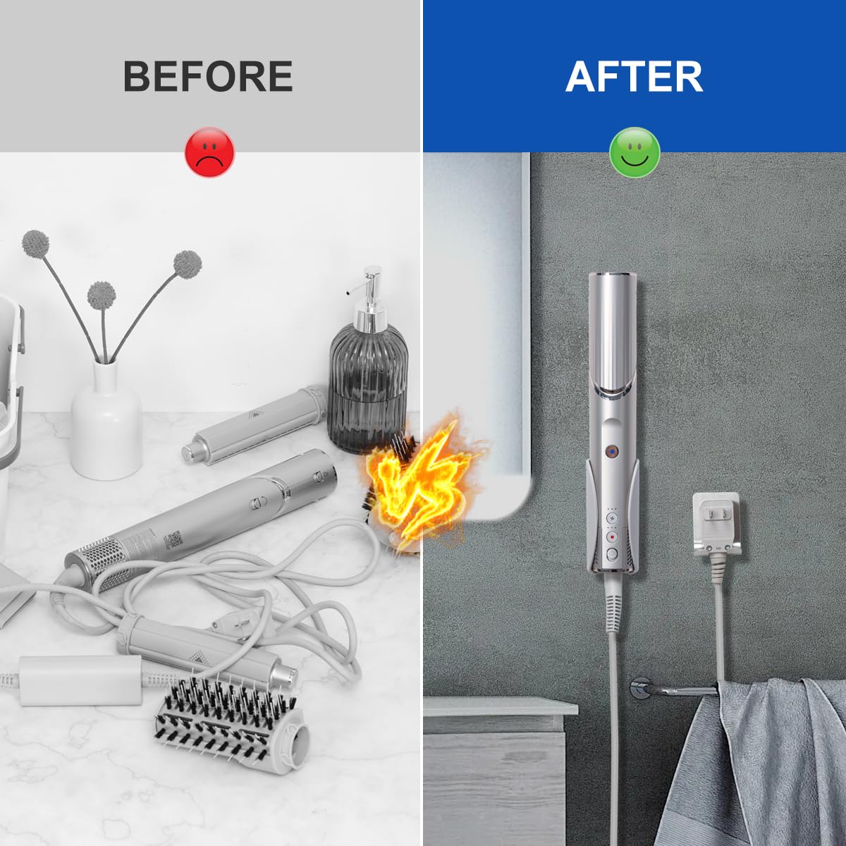 Help you get rid of the hassle of tangled cords and clips.