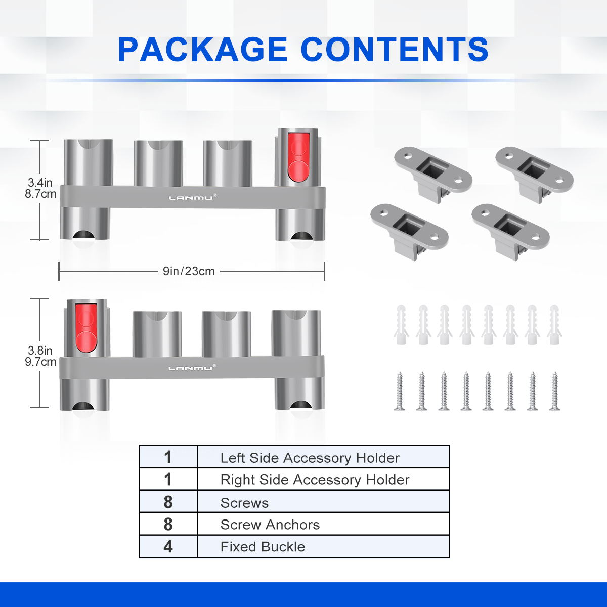 LANMU Accessory Holder package contents