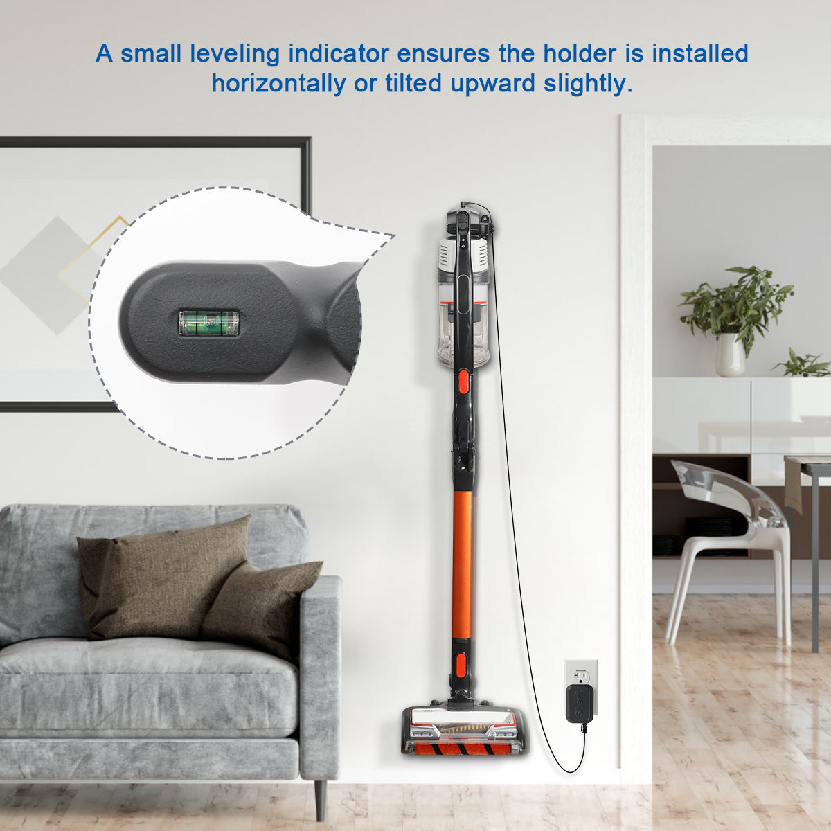 LANMU Wall Mount Holder Compatible with Shark Pet Cordless Stick Vacuum
